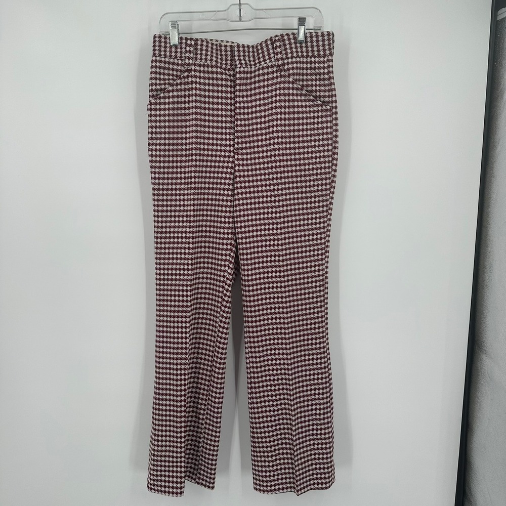 Farah Mens Vintage Disco Houndstooth Pants Size 32 Mod Rockabilly 70s